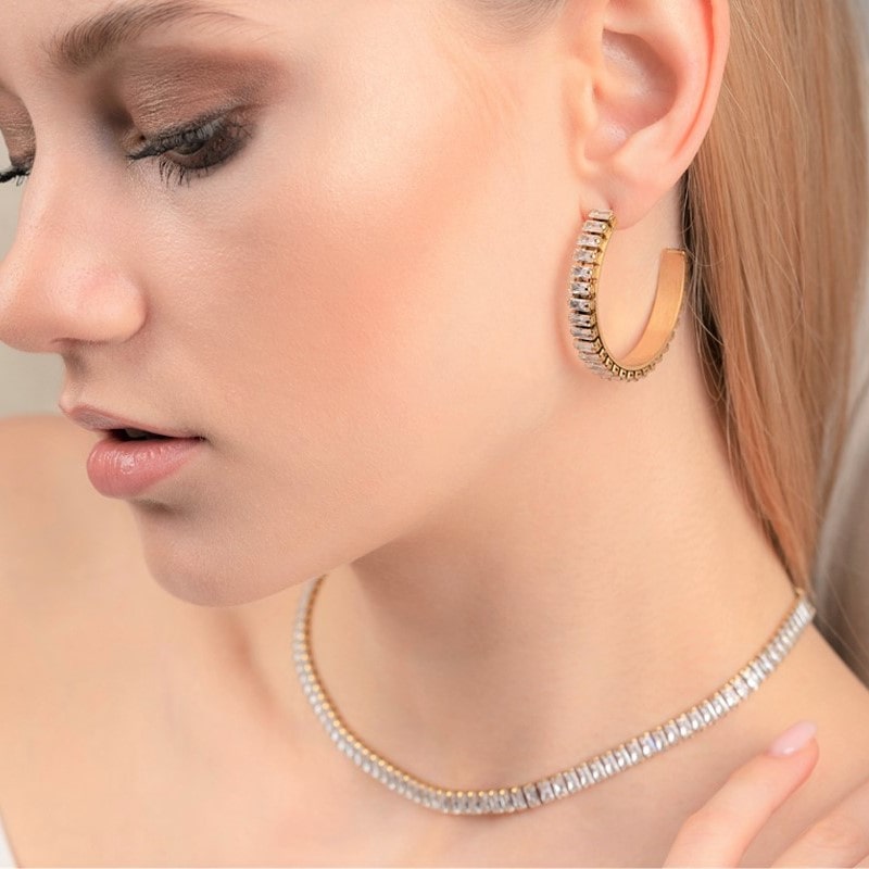 Iced out Kette Ohrringe Collection Kollektion