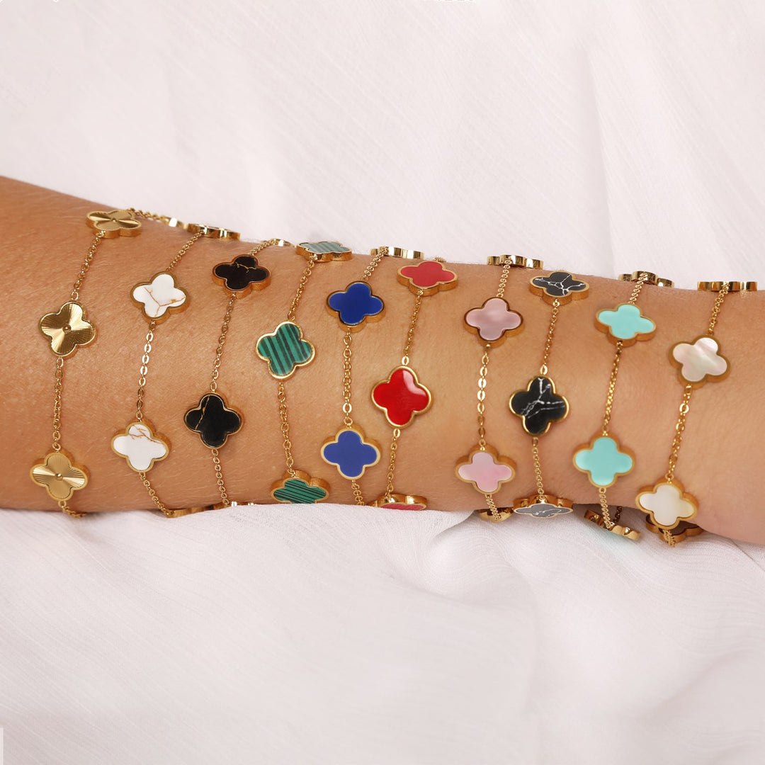 Kleeblatt Schmuck Clover wasserfest