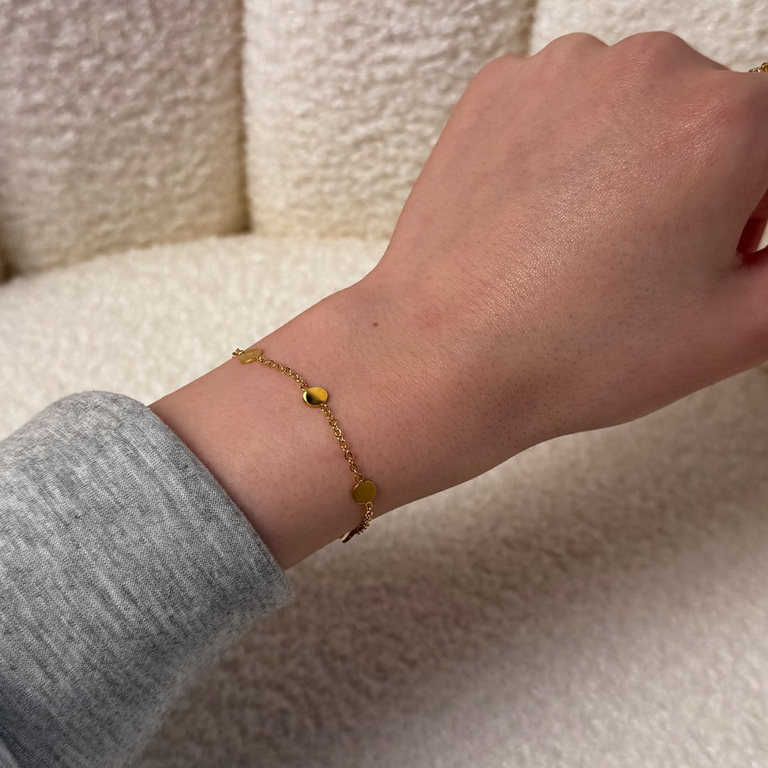 dezentes alltagstaugliches Armband 18K vergoldet wasserfest nickelfrei