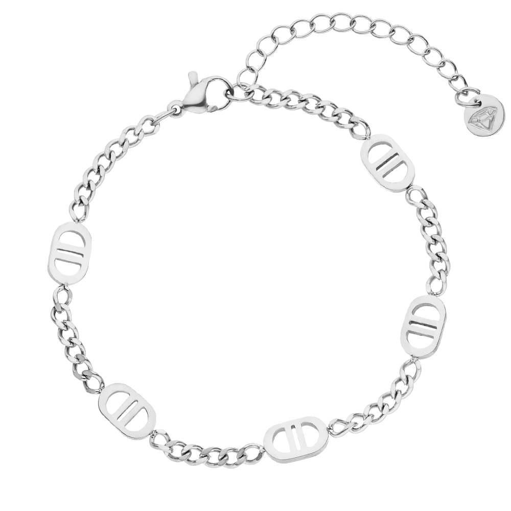 Armband wasserfest silber Edelstahl Damen