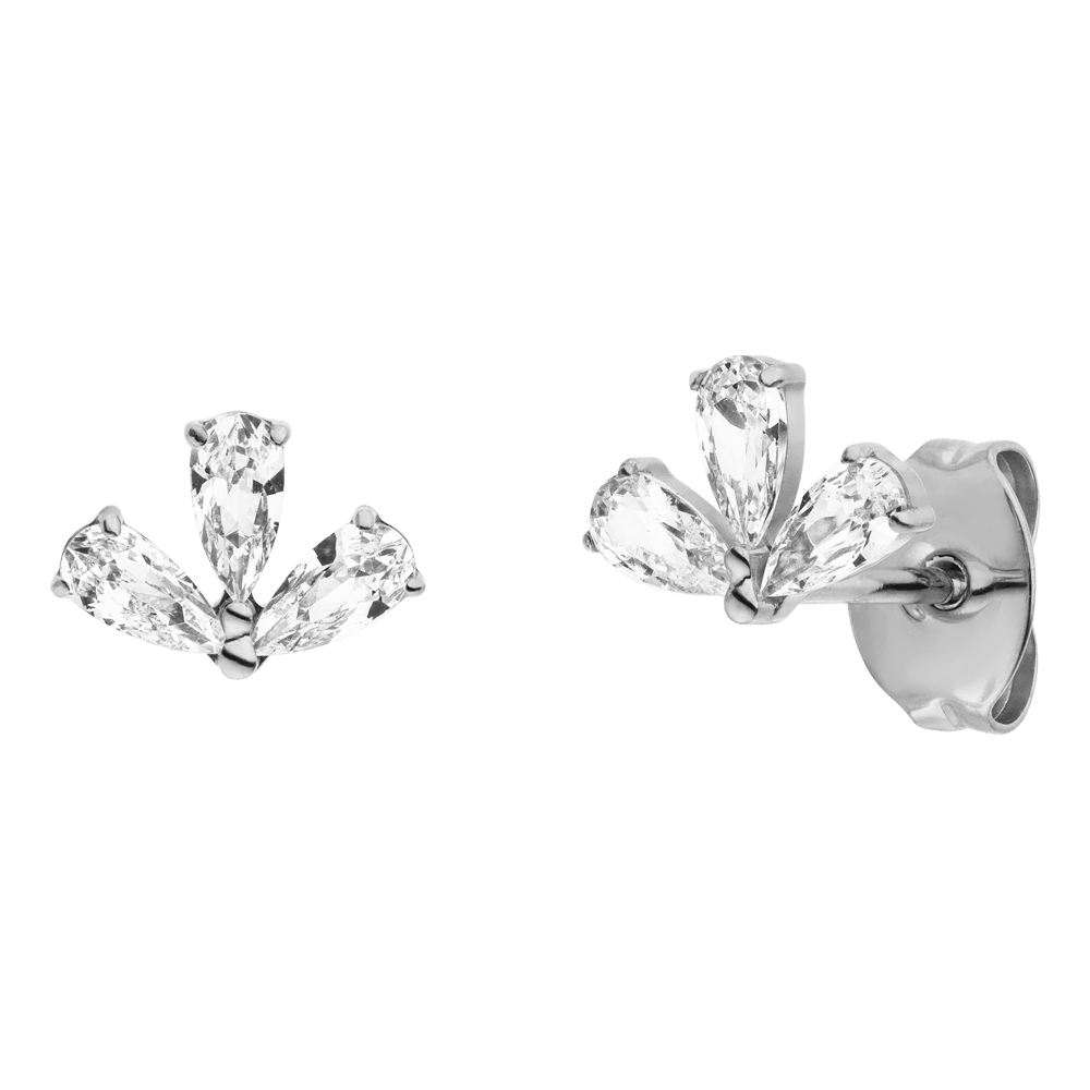 Titan Ohrstecker Silber Damen hypoallergen wasserfest