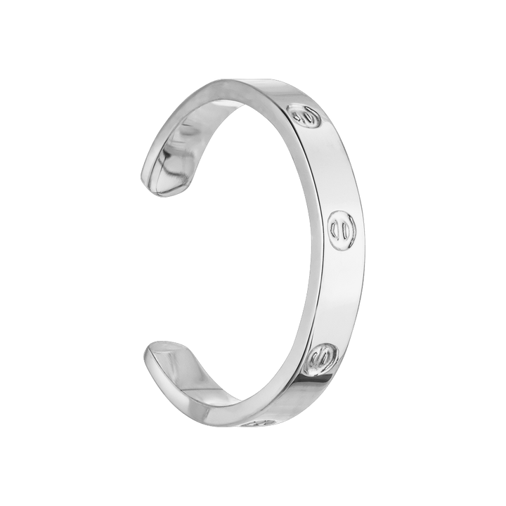 Ear Cuff Schrauben Silber Ohrklemme wasserfest