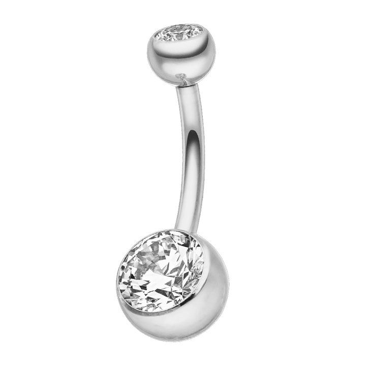 Bauchpiercing Glitzer Steine Titan wasserfest