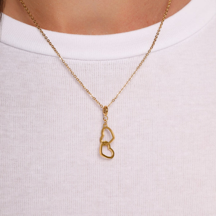 beste Freunde Anhänger Herzchen charm gold wasserfest