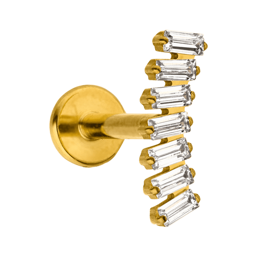 Bow Piercing 18K vergoldet Chirurgenstahl hautfreundlich 