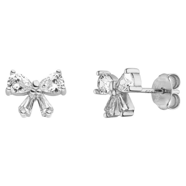 Silberne Schleifenohrringe Sterling Silber nickelfrei