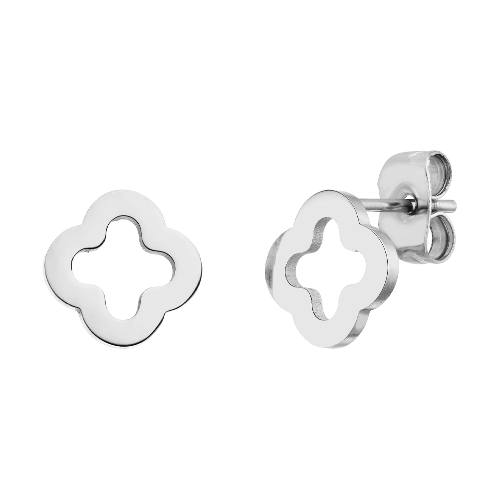 Kleeblatt Ohrstecker Silber wasserfest Clover