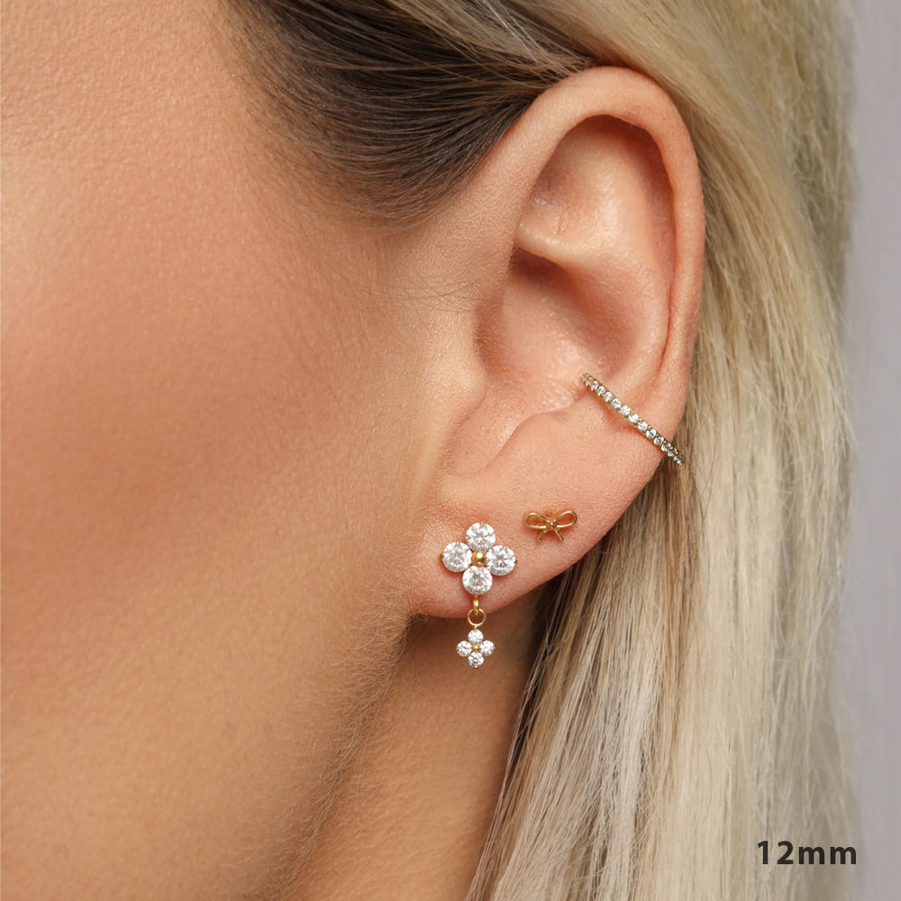 Conch Clicker Gold 18K vergoldet Titan Piercing