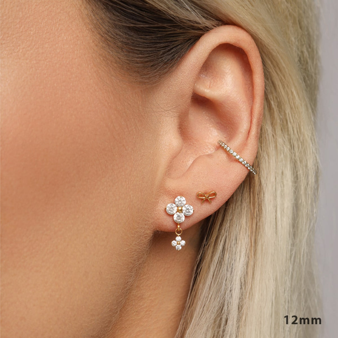Conch Clicker Gold 18K vergoldet Titan Piercing