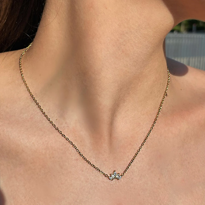 Crown Halskette | 18K vergoldet