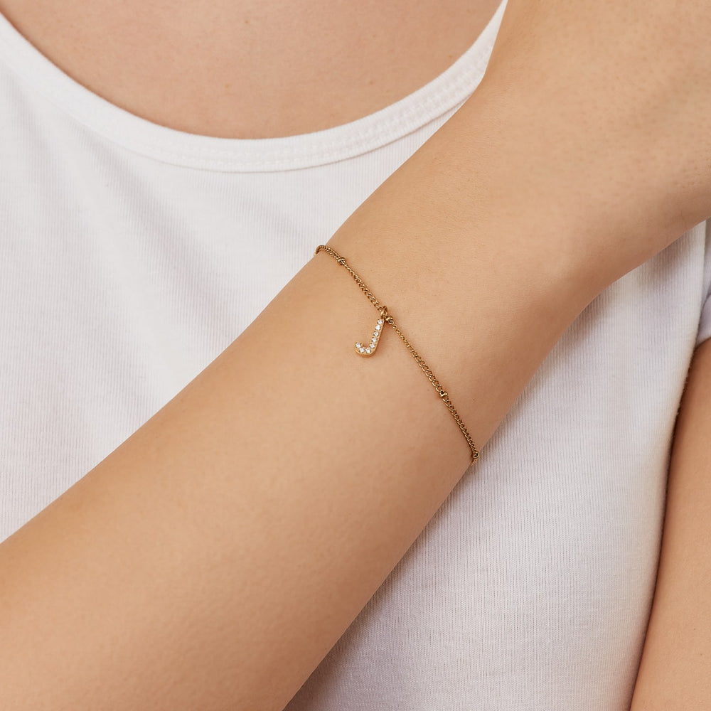 Buchstaben Armband wasserfest dezent