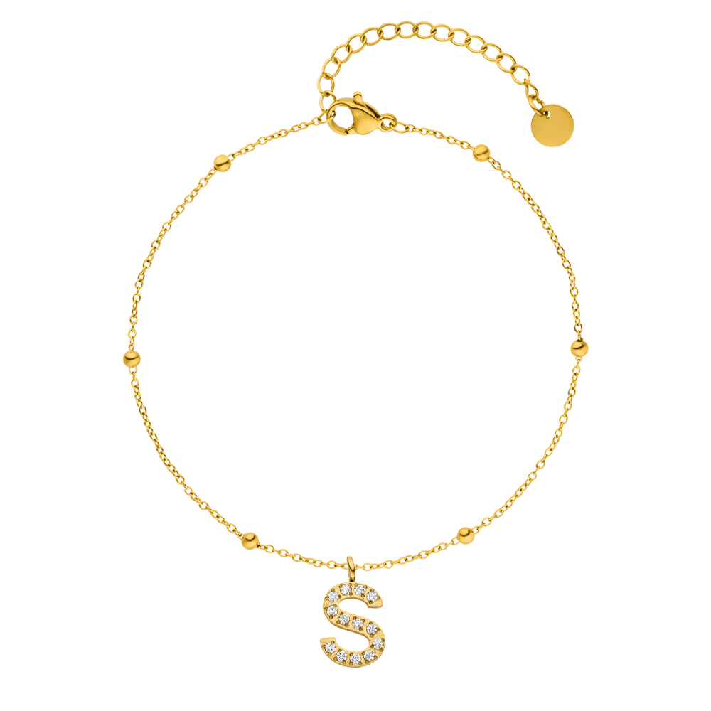 Personalisiertes Armband mit Buchstabe wasserfest