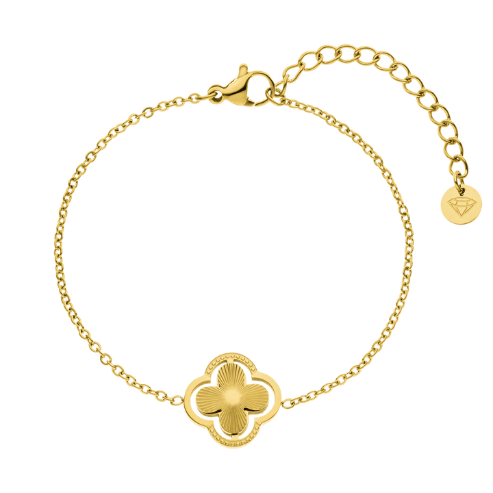 Double Clover Armband | 18K vergoldet