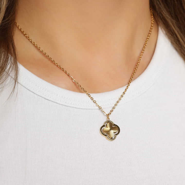 Double Clover Kette | 18K vergoldet