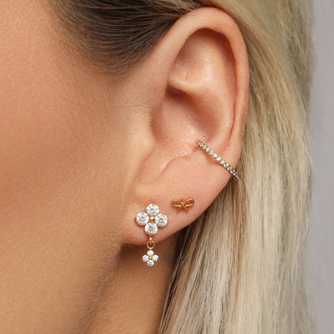 Titan Ohrringe 18K vergoldet hypoallergen nickelfrei wasserfest