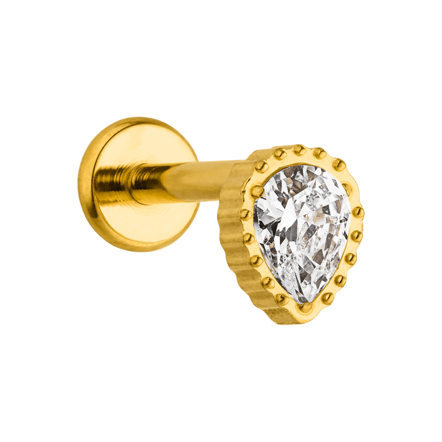 Tragus Piercing wasserfest Titan Helix Steinchen
