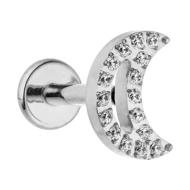 Mond Piercing Silber wasserfest Helix Lobe Conch Titan