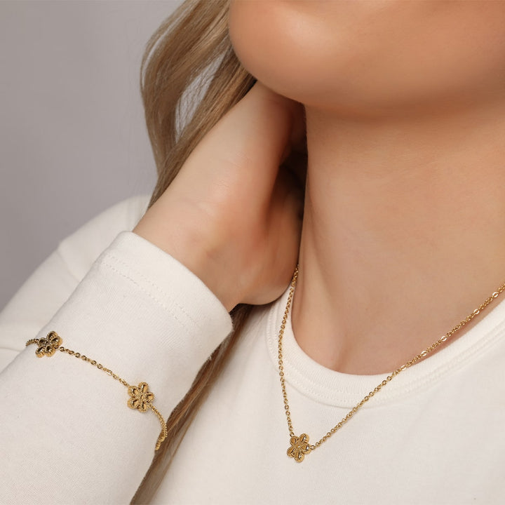 wasserfester Schmuck 18K vergoldet Edelstahl Damen