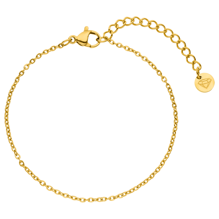 Dezentes Armband wasserfest 18K vergoldet Edelstahl filigran