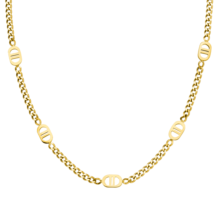 Gourmet Kette wasserfest 18K vergoldet elegant Damen