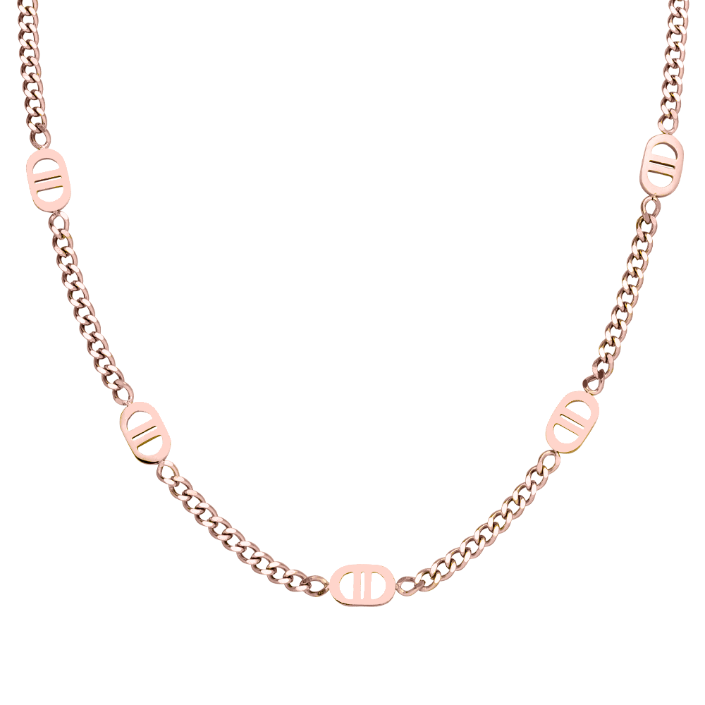 Edelstahl Kette Roségold wasserfest elegant dezent