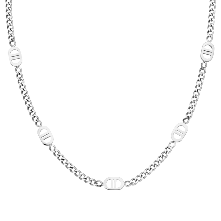 wasserfeste Kette Gourmet Silber Edelstahl Damen