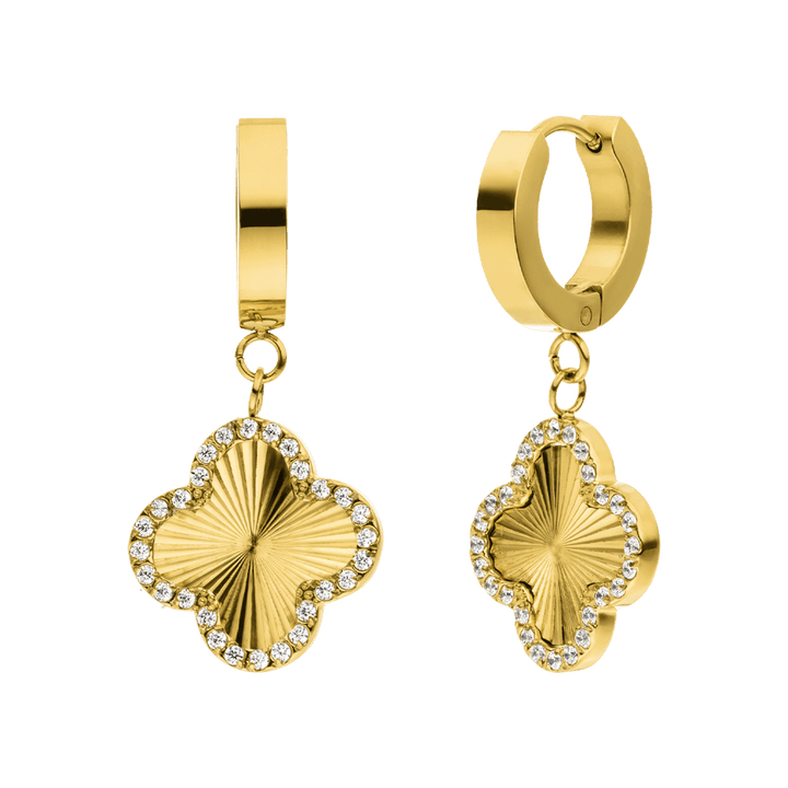 Glamour Clover Ohrringe | 18K vergoldet