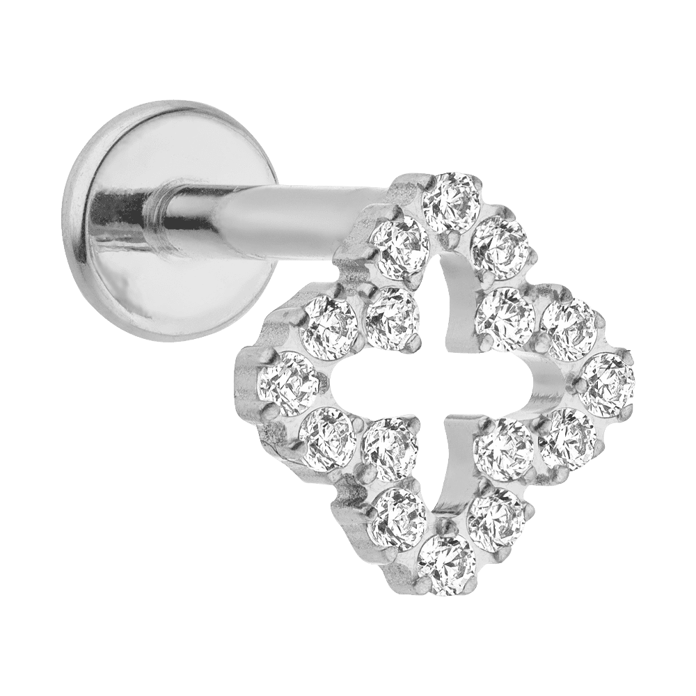 Ohrpiercing Titan wasserfest nickelfrei Labret Silber Helix