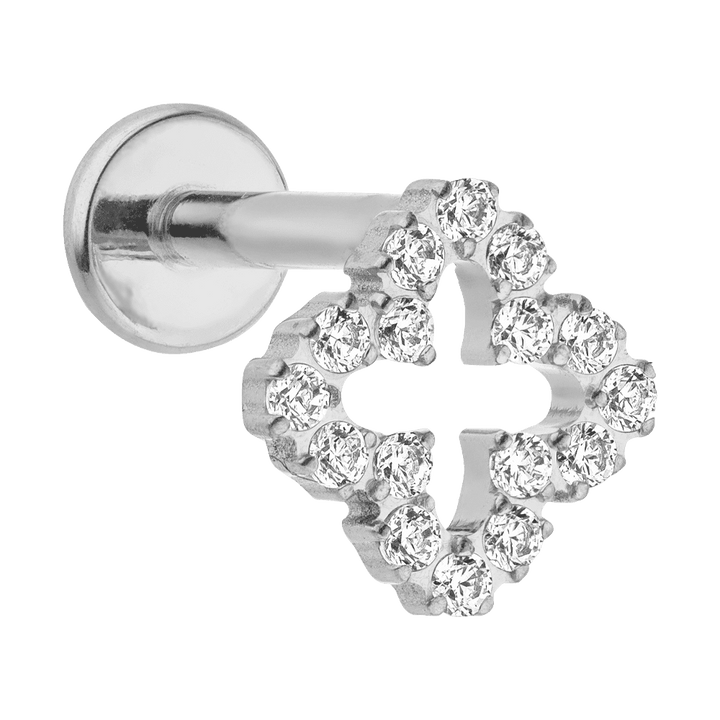 Ohrpiercing Titan wasserfest nickelfrei Labret Silber Helix