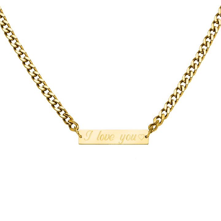 personalisierte Gurmet Bar Kette inklusive Gravur