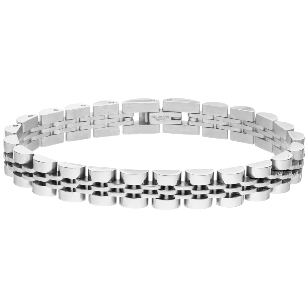 Elegantes Armband Edelstahl Silber wasserfest nickelfrei Glieder