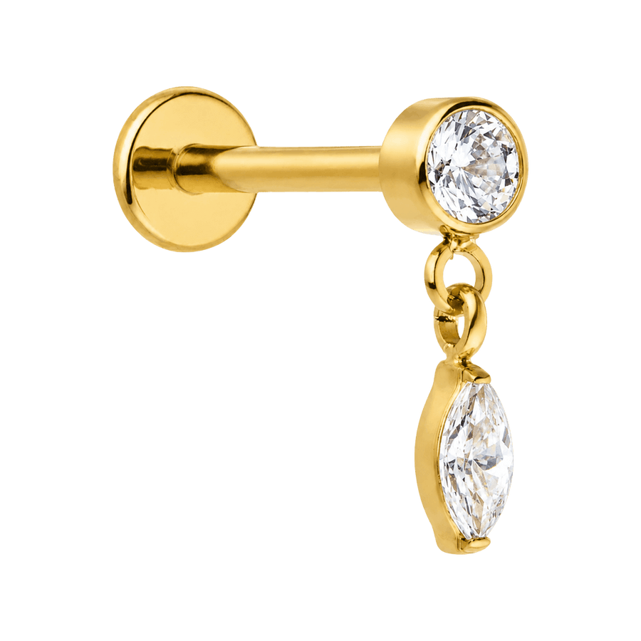Helix Piercing Titan Glitzer Steine wasserfest Anhänger
