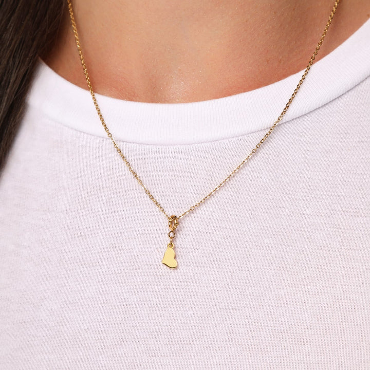 Herzchen Charm für Ketten Armbänder Anhänger 18K vergoldet
