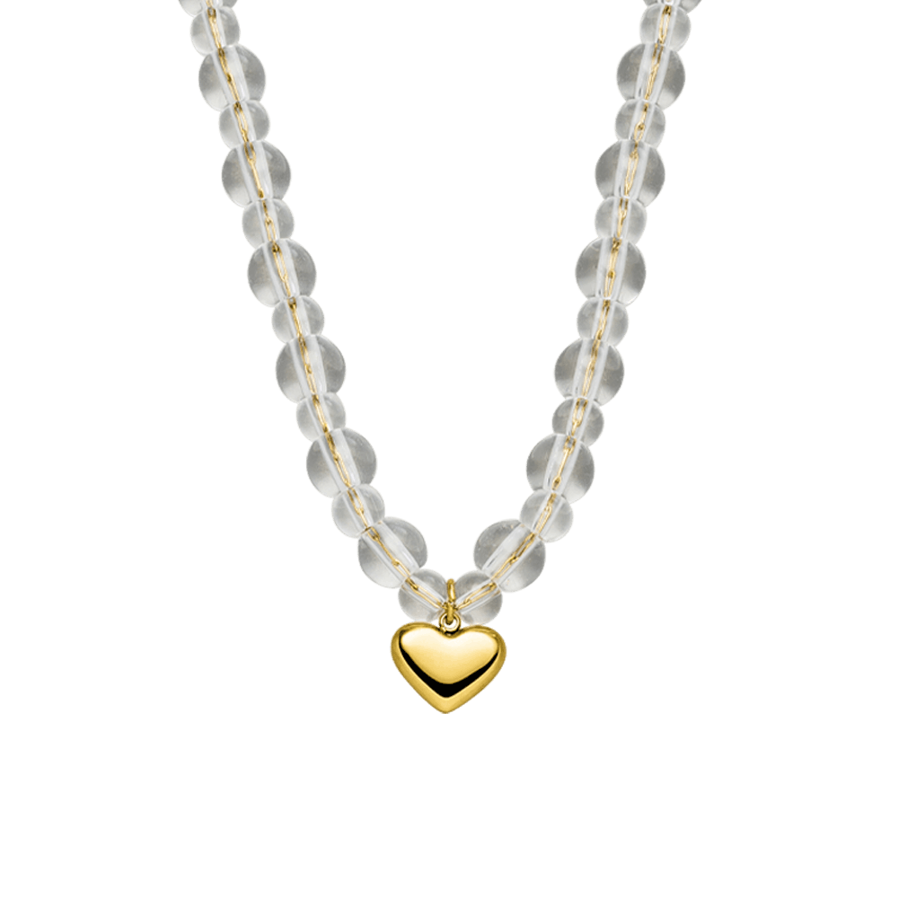 Ice Heart Halskette | 18K vergoldet