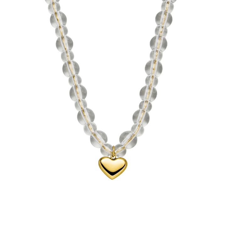 Ice Heart Halskette | 18K vergoldet