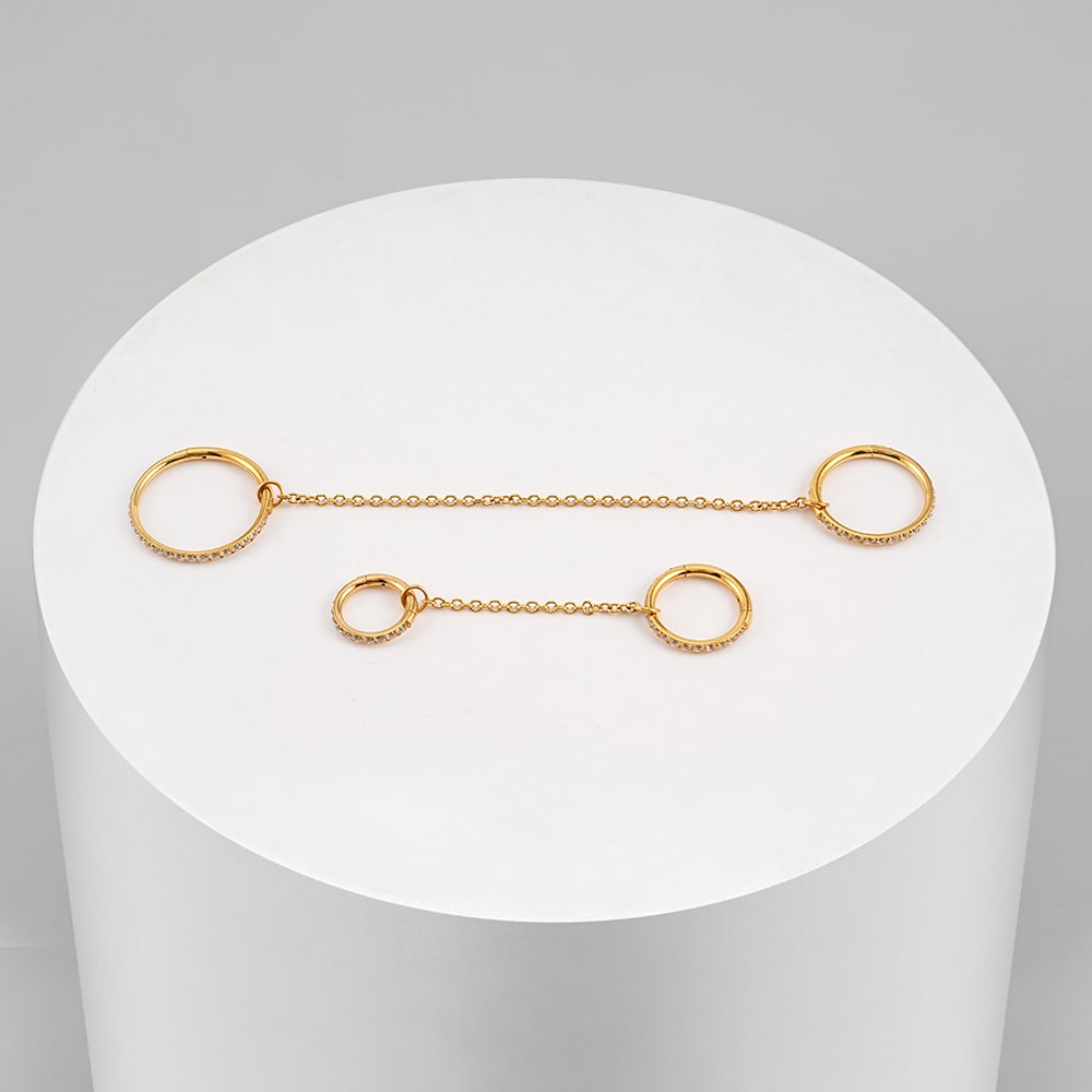 Chain for piercings & earrings