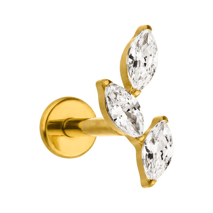 Blätter Piercing Labret Titan wasserfest Helix Conch
