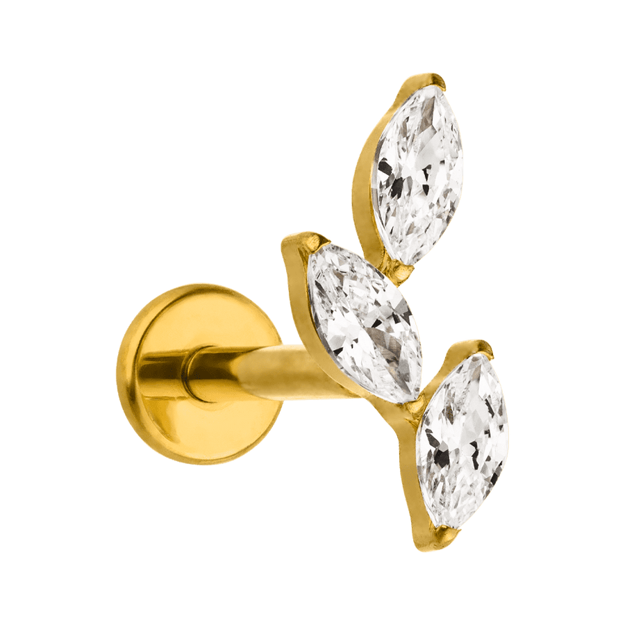 Blätter Piercing Labret Titan wasserfest Helix Conch