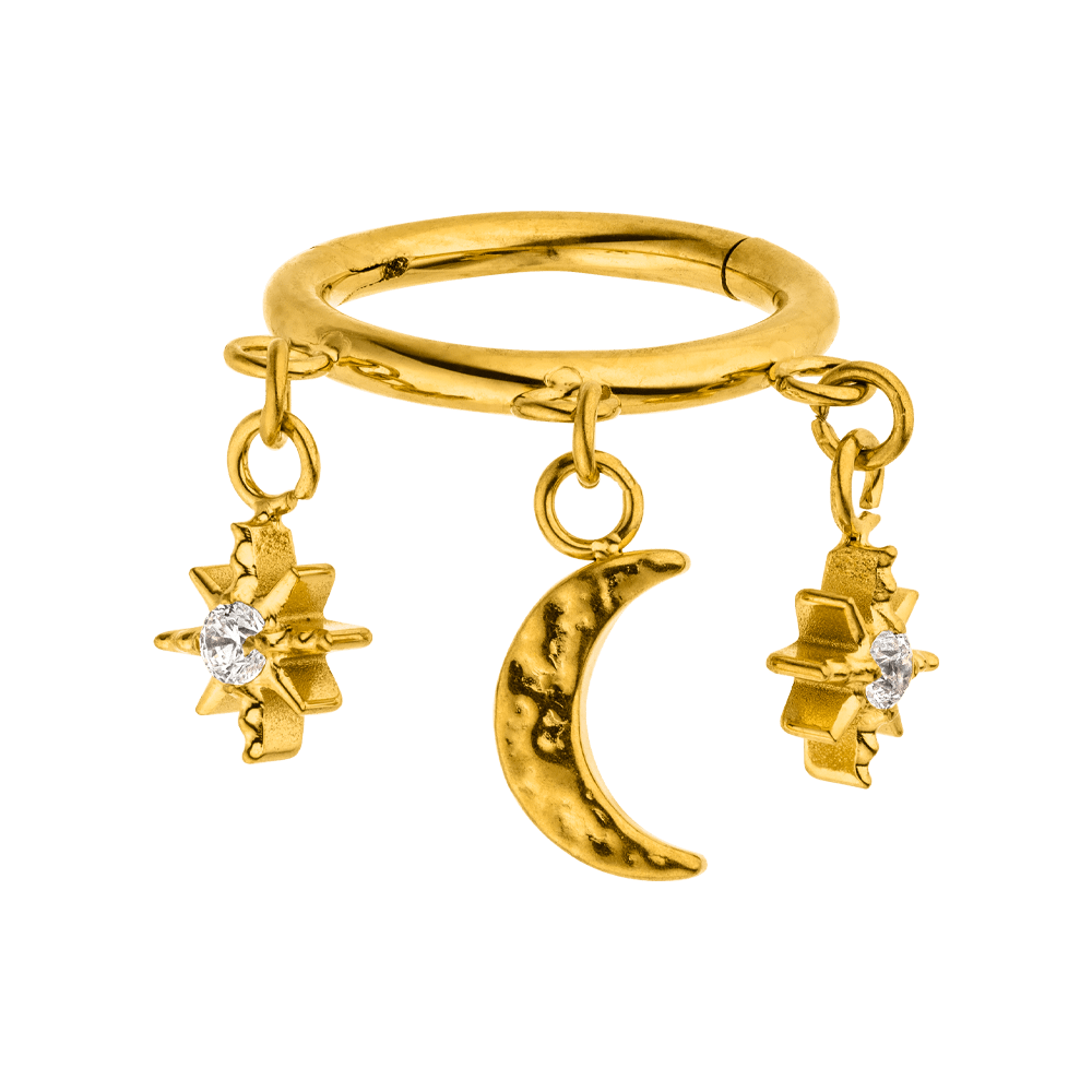 Clicker für Helix Conch Titan Piercing wasserfest Zirkonia Steinchen