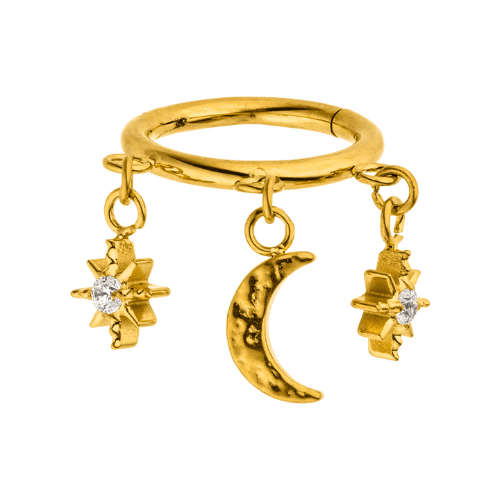 Clicker für Helix Conch Titan Piercing wasserfest Zirkonia Steinchen