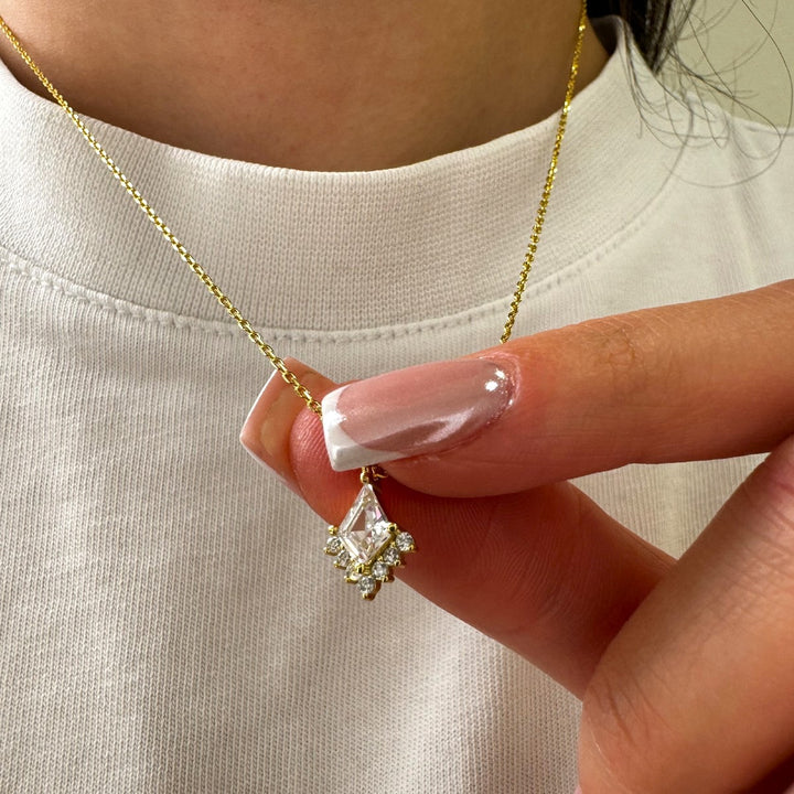 schmale orientalische Halskette 925er Sterling Silber 18K vergoldet