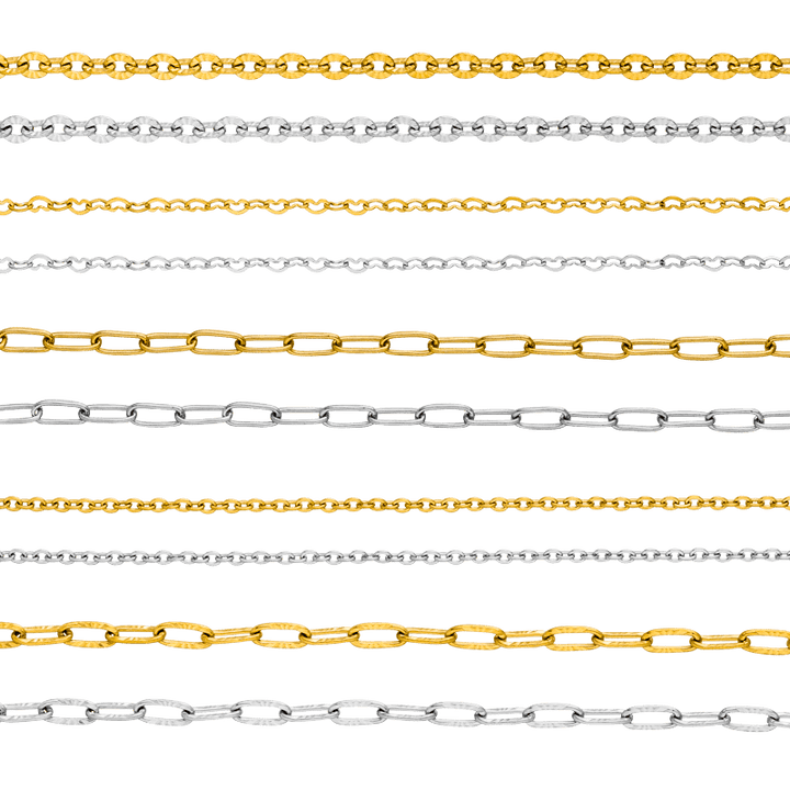 Permanentschmuck Armbänder Halsketten Fußketten