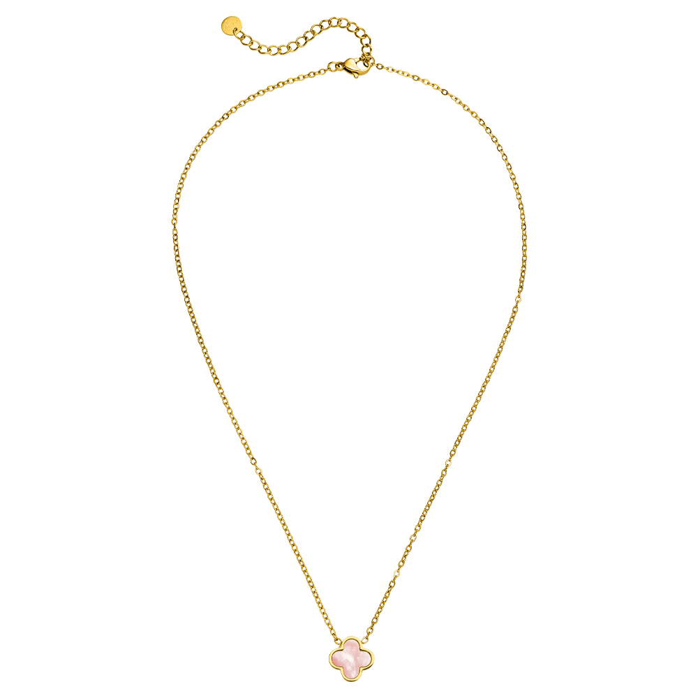 Clover Halskette Kleeblatt wasserfest 18K vergoldet