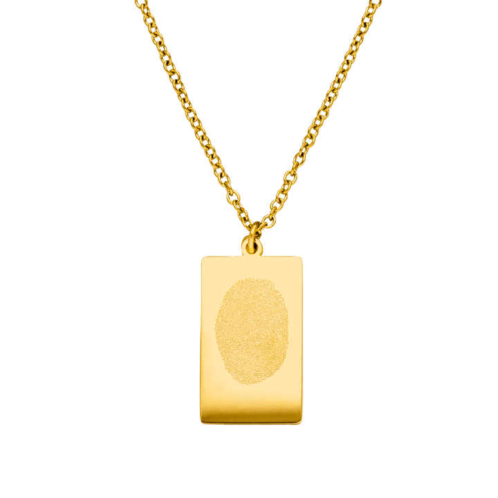 Fingerabdruck Kette Gravur wasserfest personalisiert