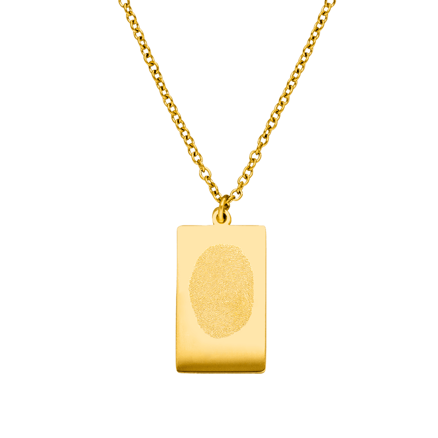 Fingerabdruck Kette Gravur wasserfest personalisiert