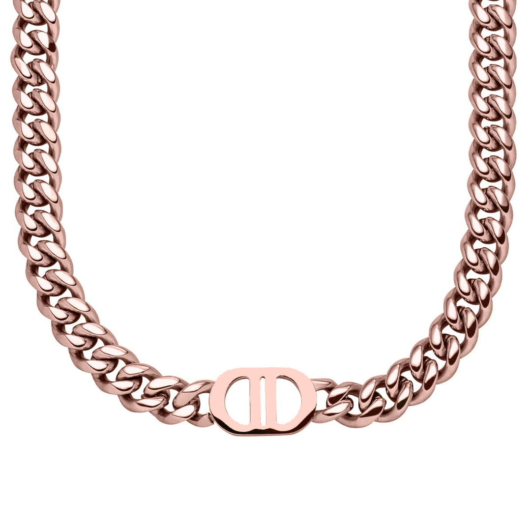Panzerkette Roségold Gourmet wasserfest  DD Kette Edelstahl