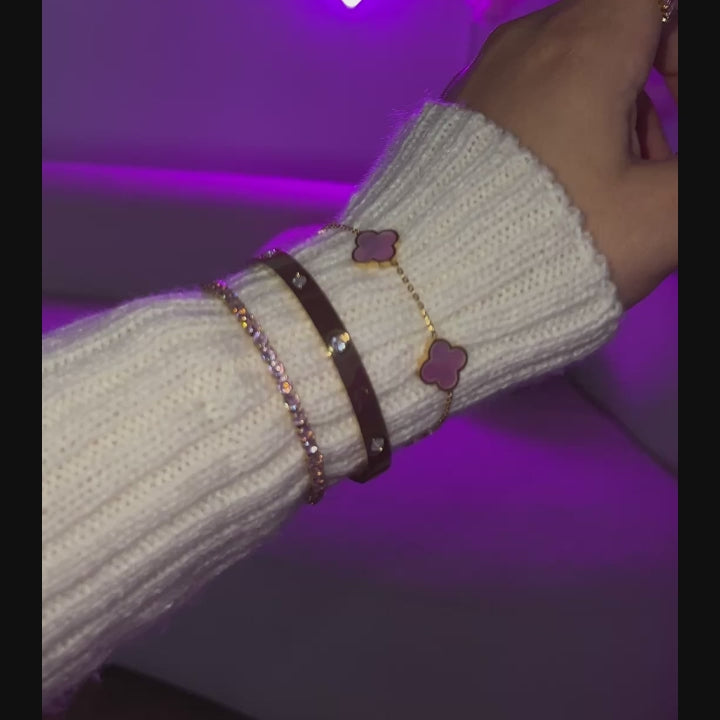 Wasserfeste Armbänder Edelstahl Damen Schmuck vergoldet