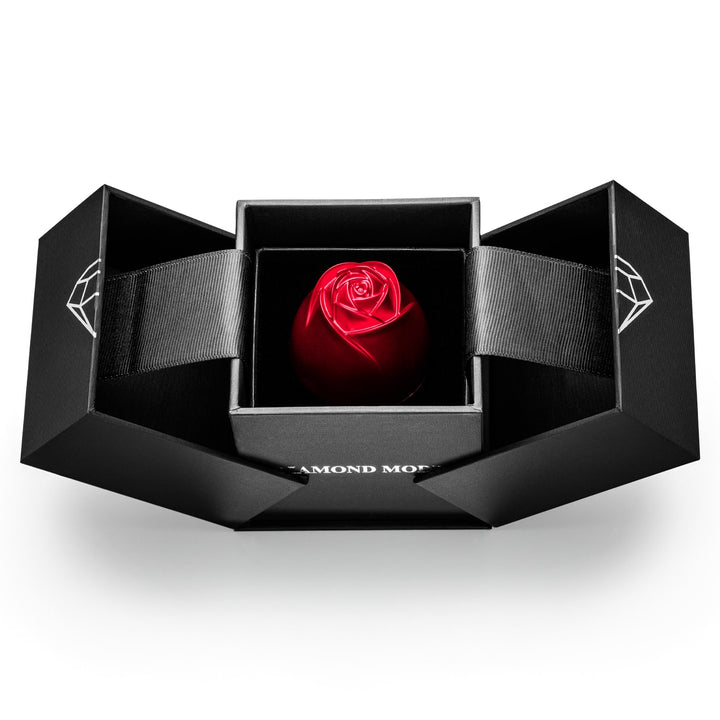 Rosenbox Geschenkverpackung Rosenkopf als Ringhalterung
