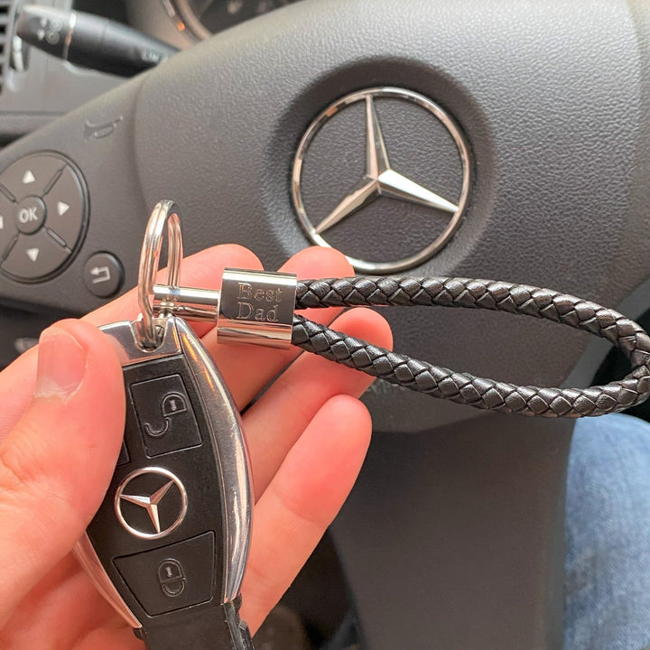 Schlüsselanhänger Leder + Gravur