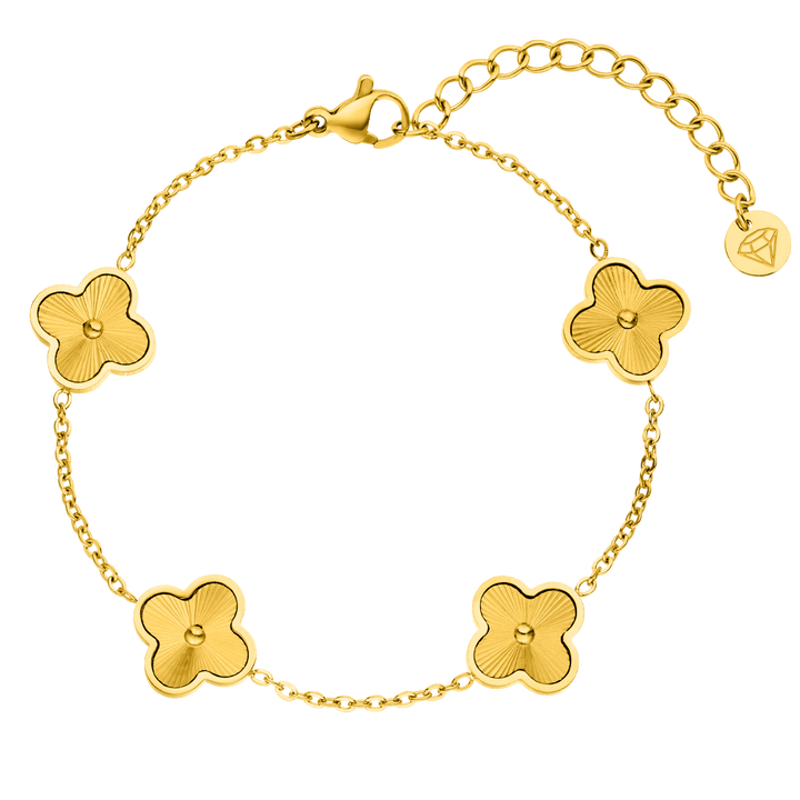 Clover Armband Kleeblatt wasserfest 18K vergoldet